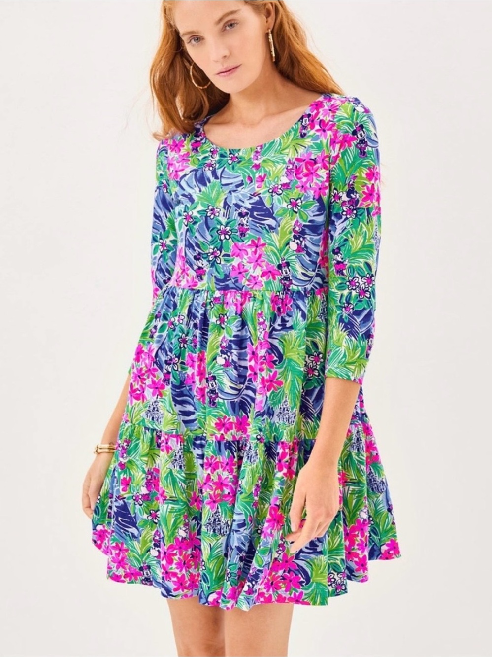 Lilly Pulitzer (NWT) Geanna 3/4 Sleeve Dress, “Disney Dreamin”